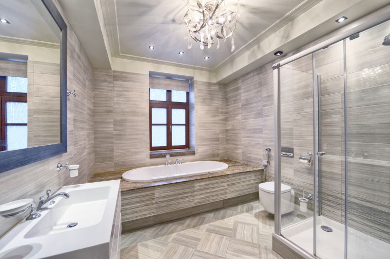 Luxury Bathtub and Modern Fixtures
