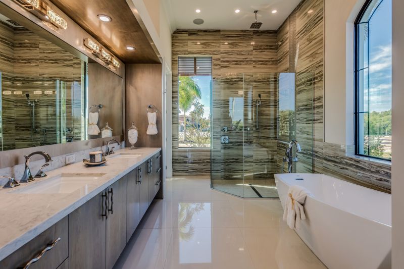 Elegant Flooring in Master Bath